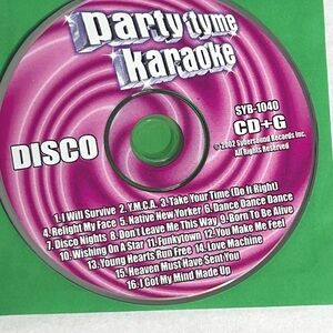Party Tyme Karaoke Disco CD+G Disc (SYB-1040) - Pre-Owned